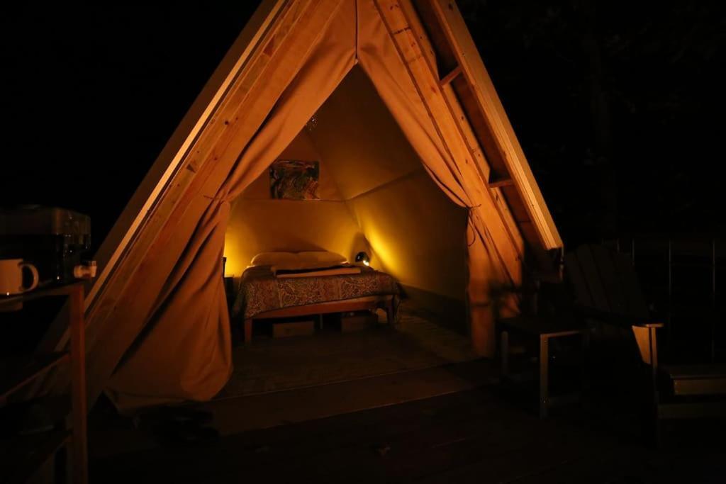 Bohamia - Cozy A-Frame Glamp On 268 Acre Forest Retreat Talladega Dış mekan fotoğraf