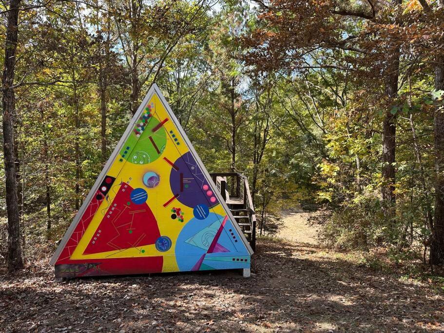 Bohamia - Cozy A-Frame Glamp On 268 Acre Forest Retreat Talladega Dış mekan fotoğraf